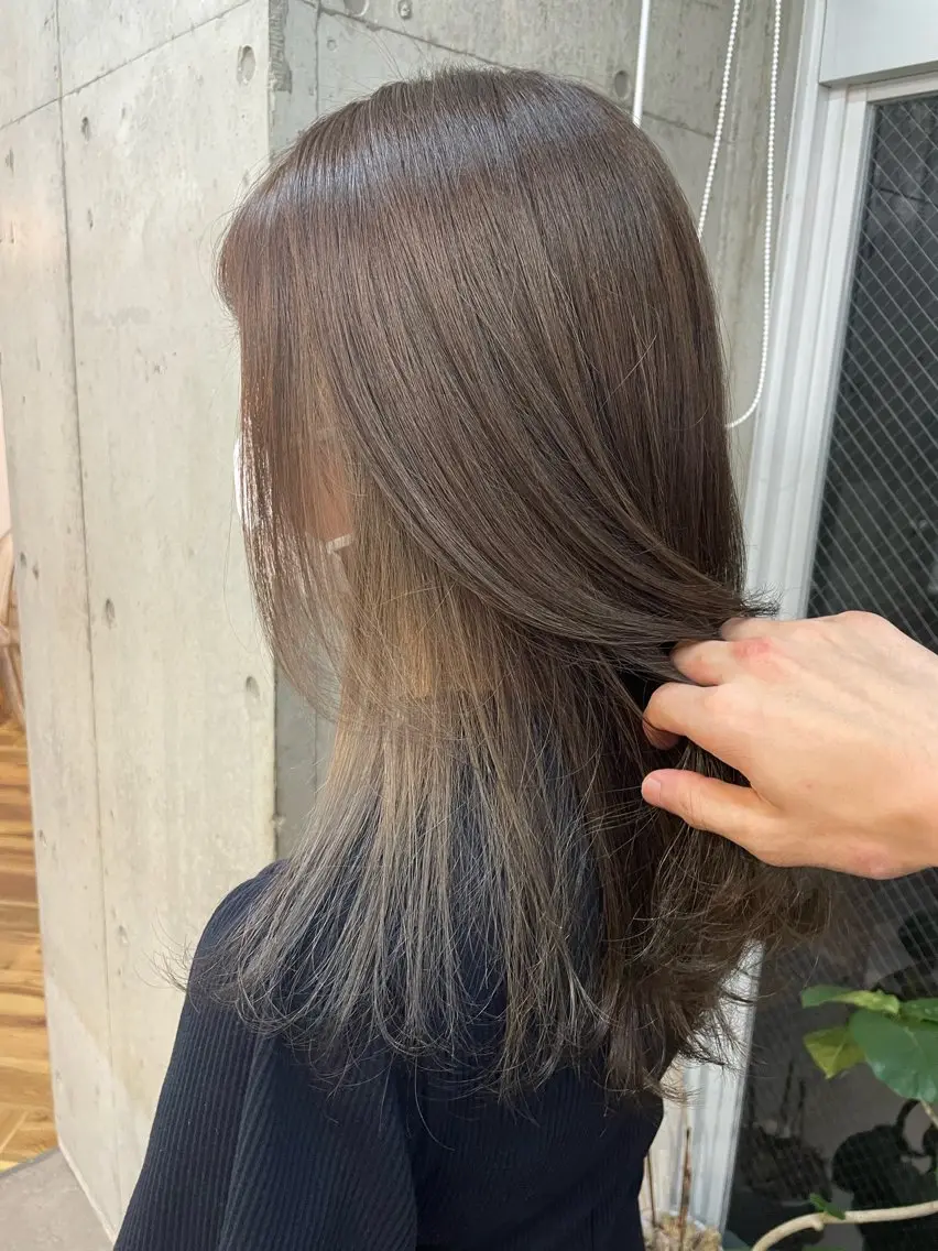 ロング カラー ベージュカラー ヘアカラー SHOTO ハイトー ン/ブロンドカラーのヘアスタイル