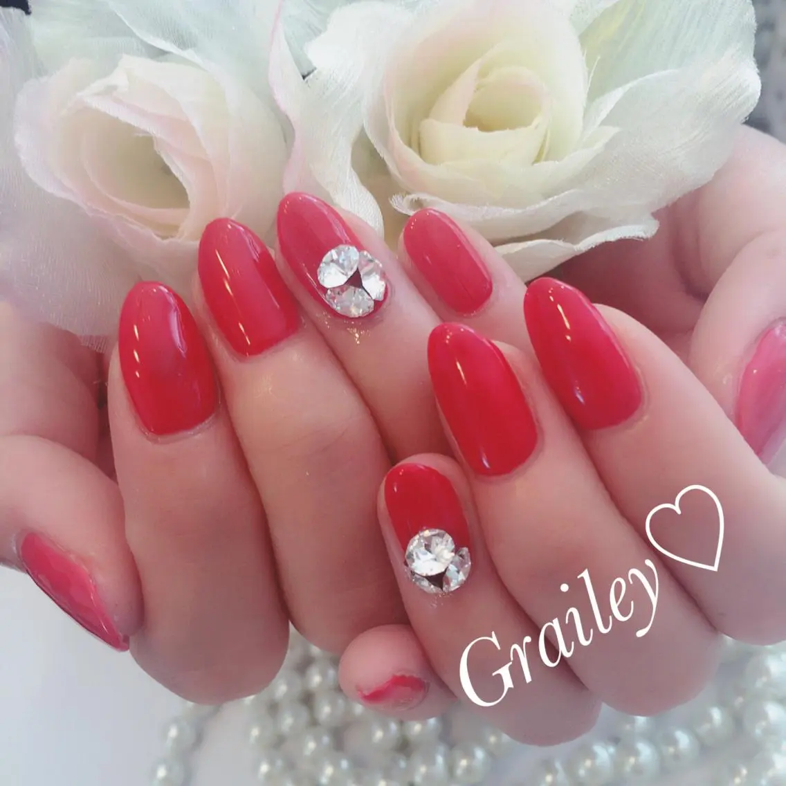 ネイル ストーンネイル nail makoのネイルデザイン