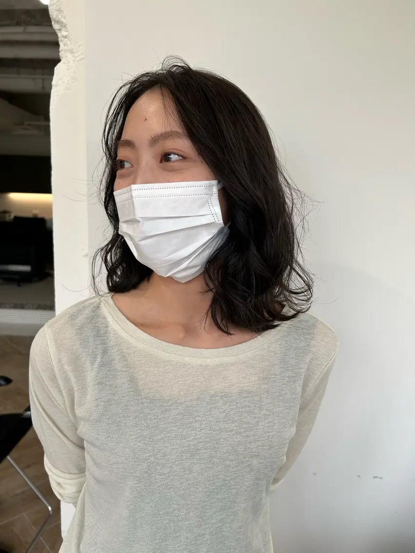 セミロング カラー カット ヘアカラー トリートメント LUVISM新潟🎀 透明感カラー/ミユのヘアスタイル