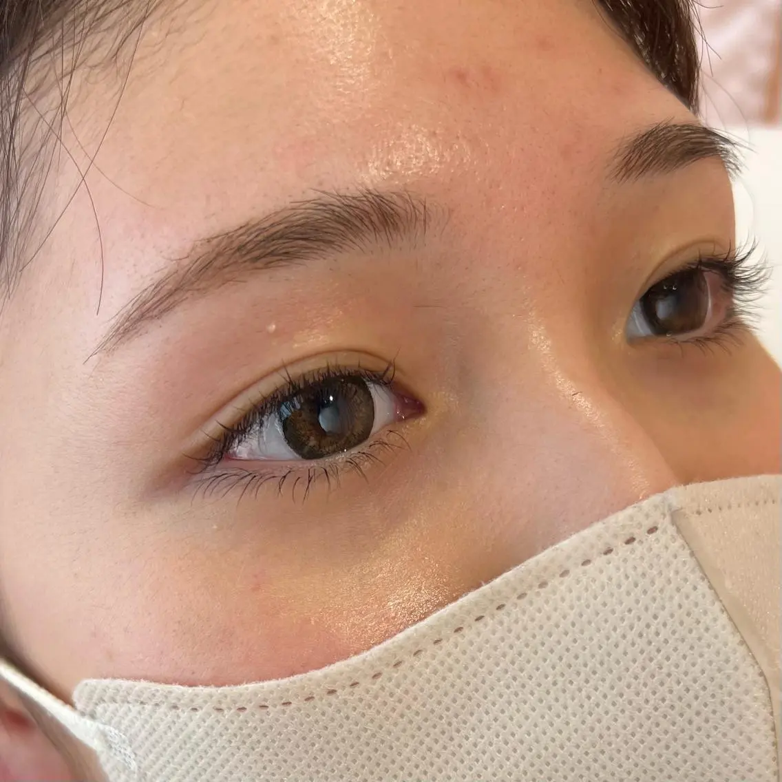 マツエク・マツパ カラーマツエク フラットラッシュ 下まつげエクステ nap eye NAHOのマツエク・マツパデザイン