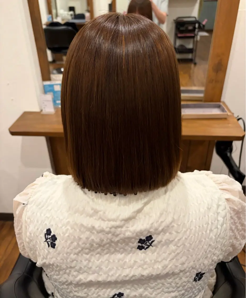 ショート 縮毛矯正 カット 縮毛矯正 トリートメント カラー/美髪縮毛矯正 💞/mao⟡のヘアスタイル