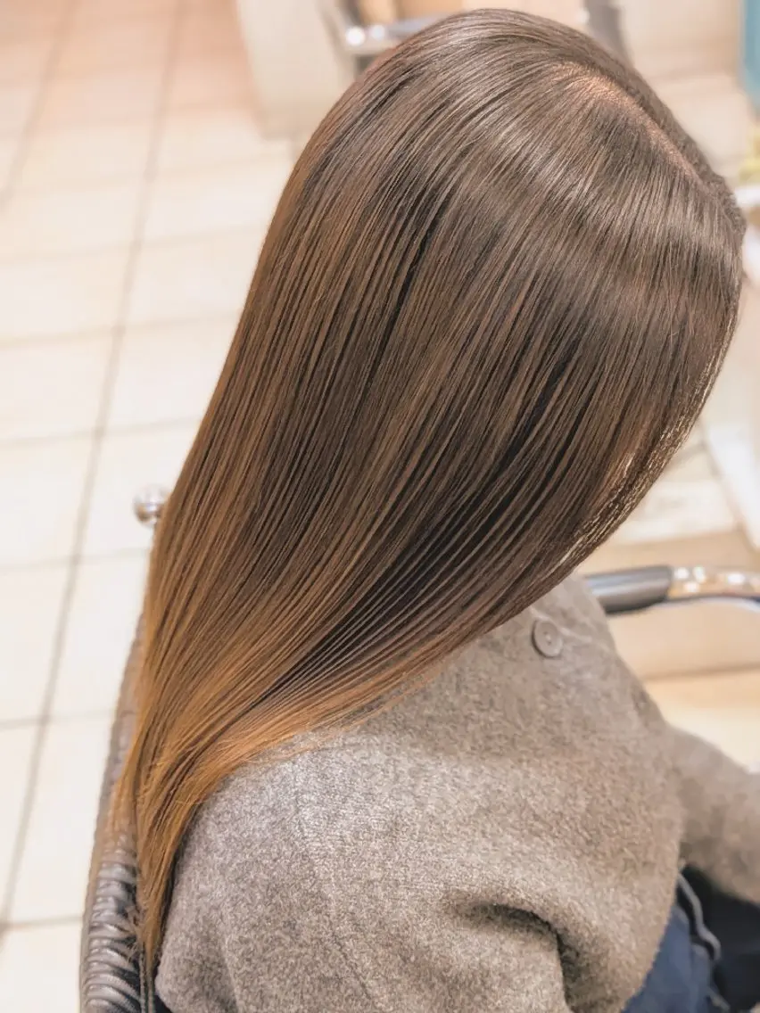 セミロング 美容室C-Rabs 本多　鋭一のヘアスタイル