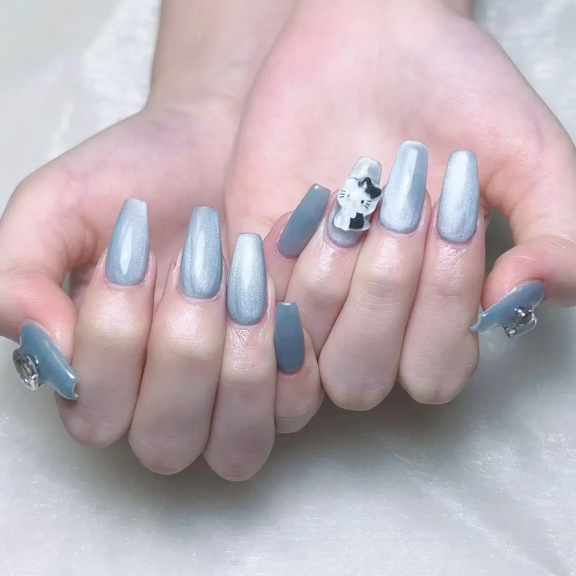 ネイル メンズ マグネットネイル マグネットワンカラー ワンカラーネイル NAILサロン 木にいるのネイルデザイン