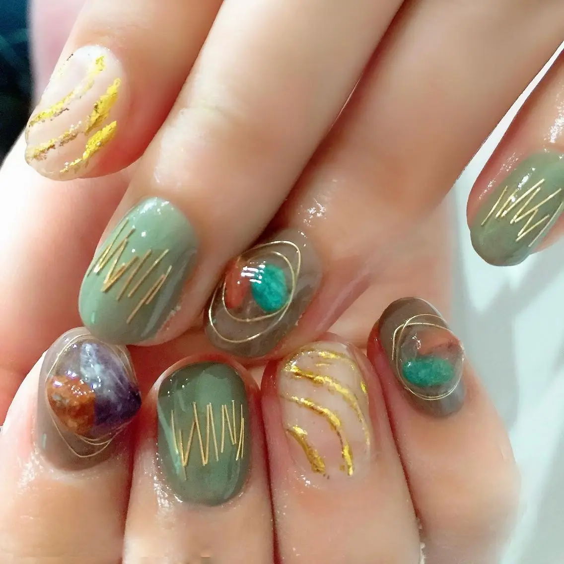 ネイル 持ち込み ニュアンスネイル SASAKI NOZOMIのネイルデザイン