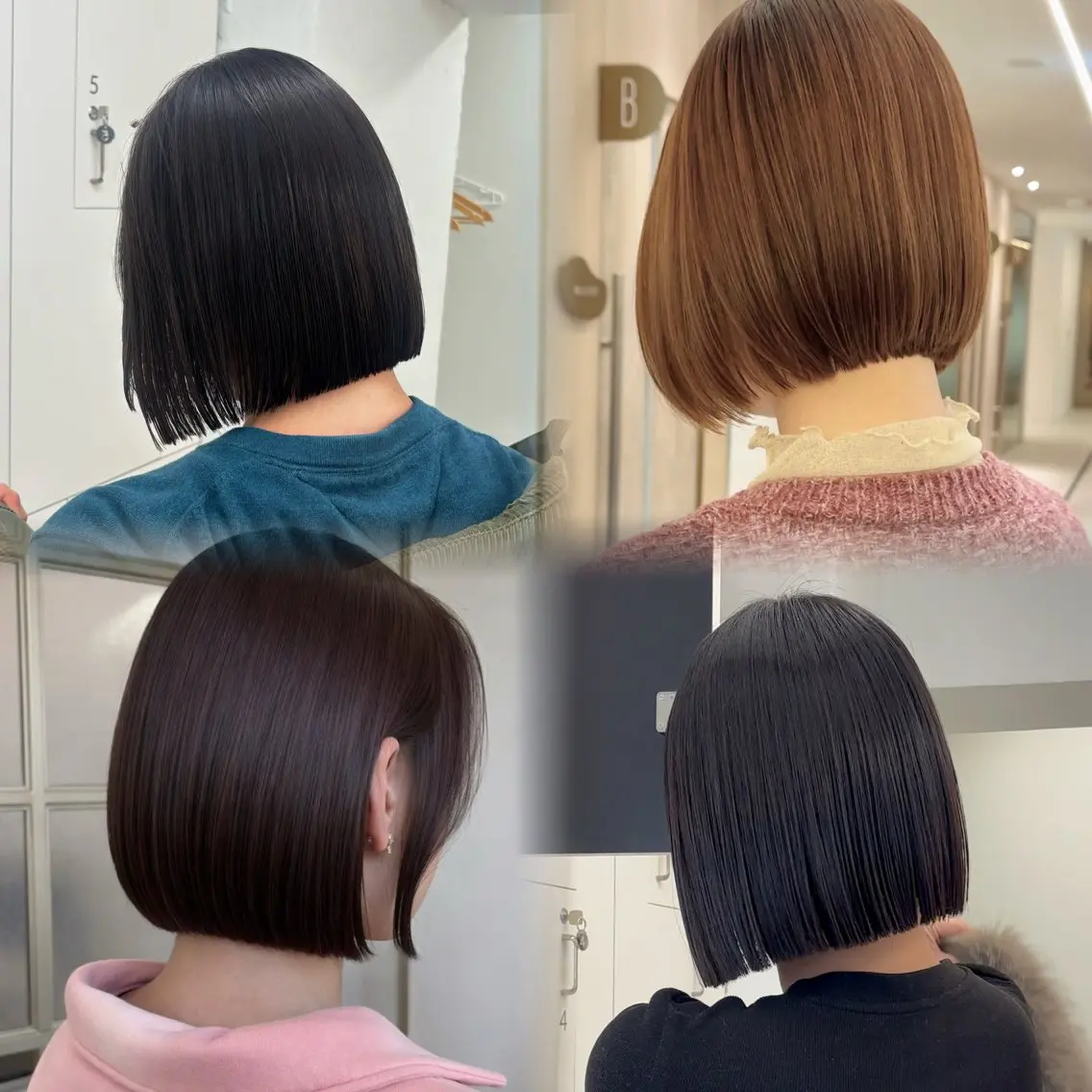 ショート ボブ 縮毛矯正 カット 縮毛矯正 ボブ特化 ×縮毛矯正きりのヘアスタイル