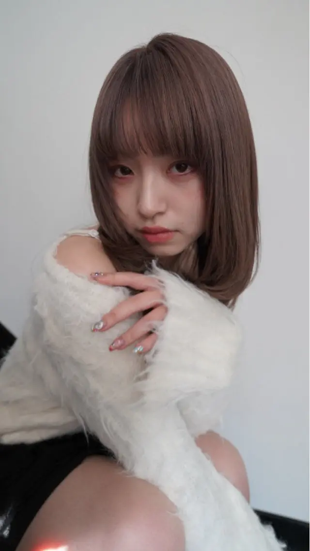 ミディアム カット ヘアカラー トリートメント 大山 茶子のヘアスタイル