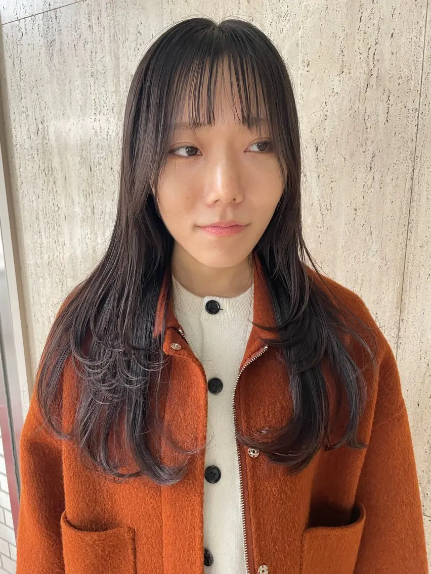 セミロング カラー ヘアアレンジ ERINA/レイヤー /尼崎のヘアスタイル