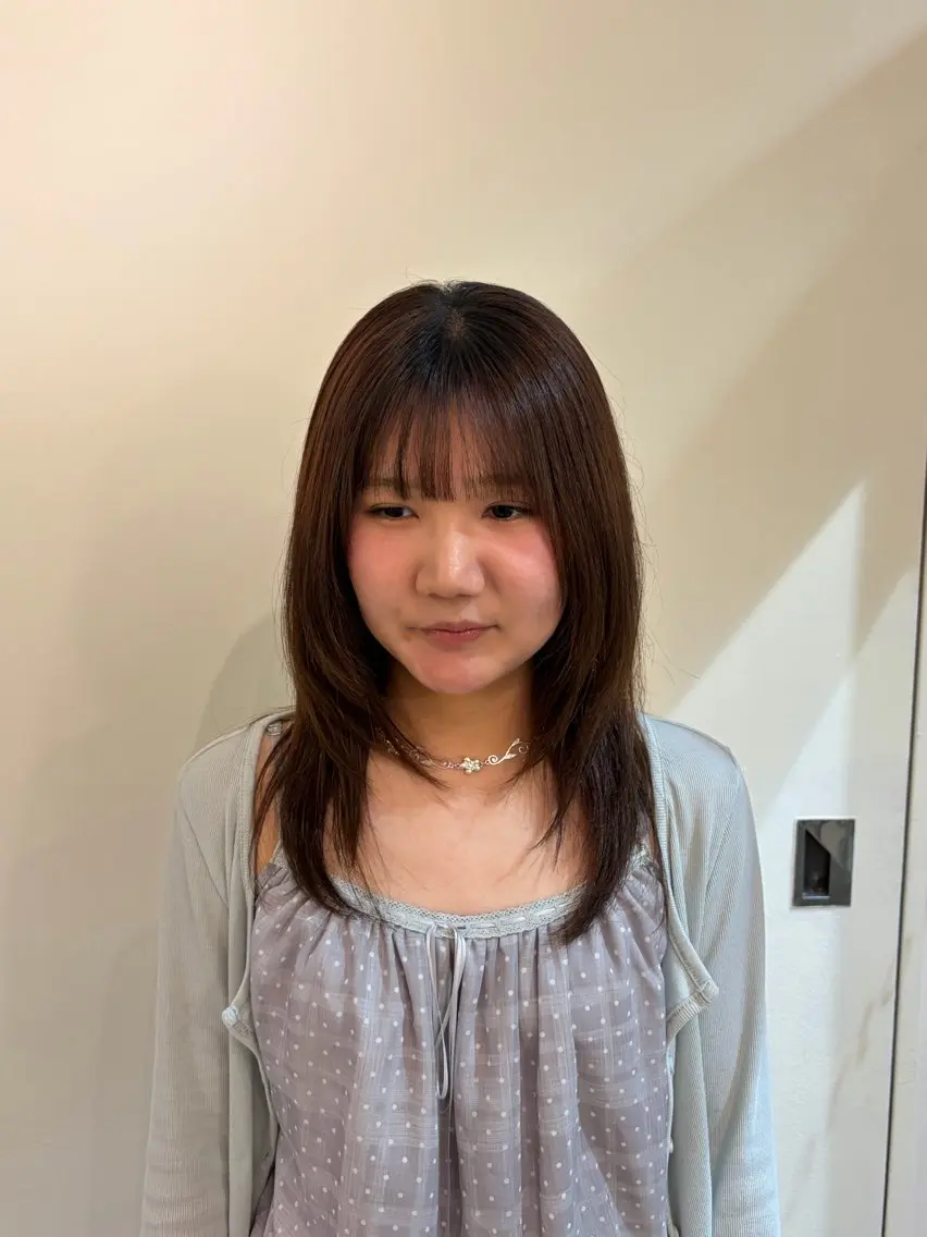 セミロング カット なつき🌱ボブ 🤎レイヤーボブのヘアスタイル