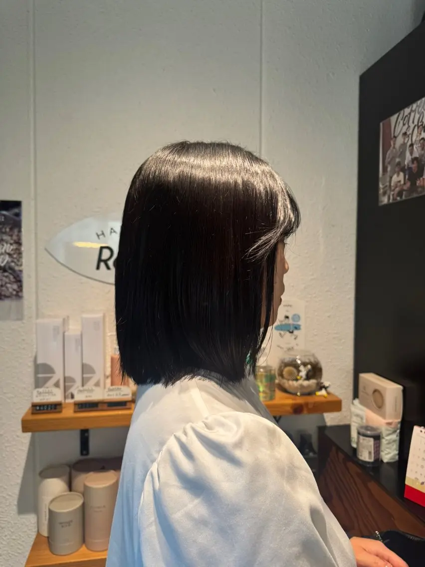 ミディアム 髪質改善 トリートメント 縮毛矯正 トリートメント Kaori🌈透明感 カラー / 髪質改善のヘアスタイル
