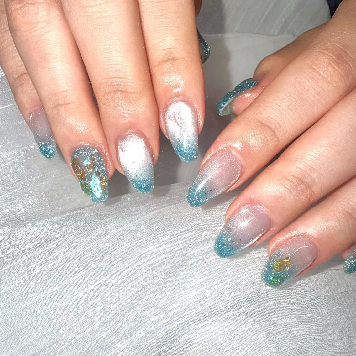 ネイル 氷ネイル・うるうるネイル ハンドネイル ★Rinail... .のネイルデザイン