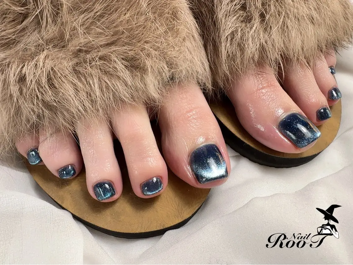 ネイル マグネットネイル フットネイル RooT Nailのネイルデザイン