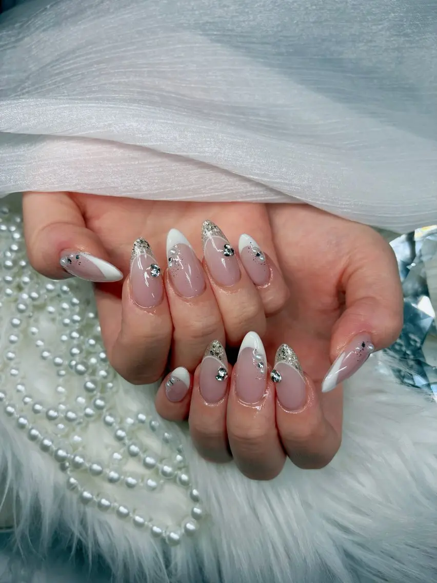 ネイル アートネイル オーロラネイル チークネイル 長さ出し フットネイル ハンドネイル Chan nailsのネイルデザイン