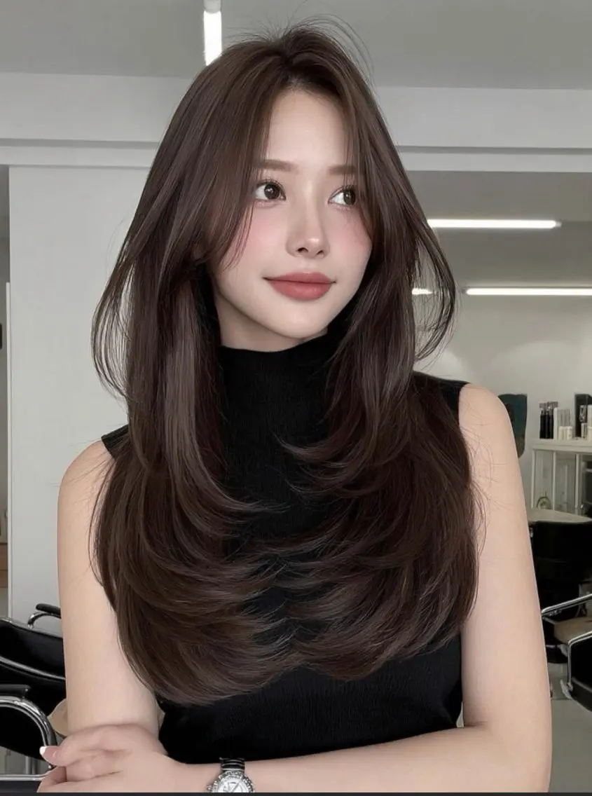 ロング カット ヘアカラー トリートメント 艶カラー /顔周り◎ 小川泰輝🫧のヘアスタイル