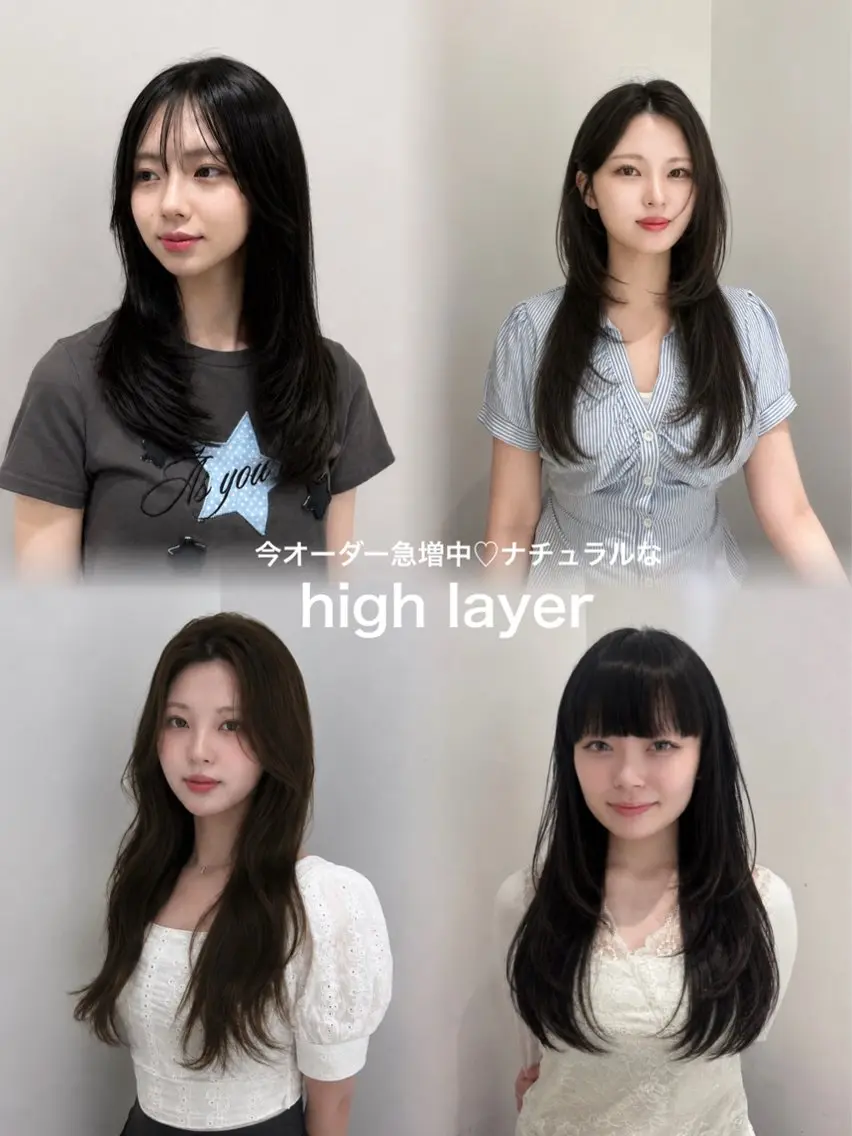 ロング カラー カット ヘアカラー トリートメント ブリーチなしWカラー ／レイヤー🎀マリノのヘアスタイル