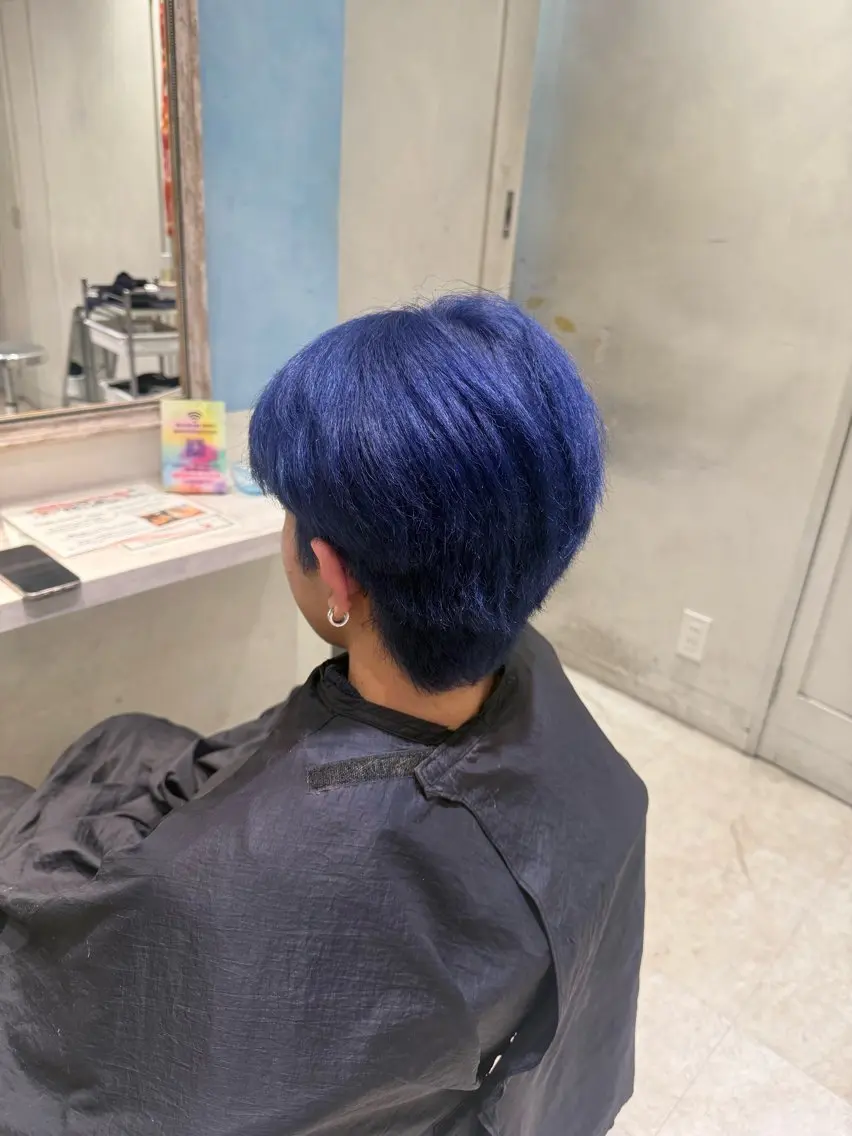 ロング カラー アッシュ ベージュカラー ブリーチ ブルーカラー 透明感カラー ヘアカラー ハイトーン/ブリーチ 💙みずき💙のヘアスタイル