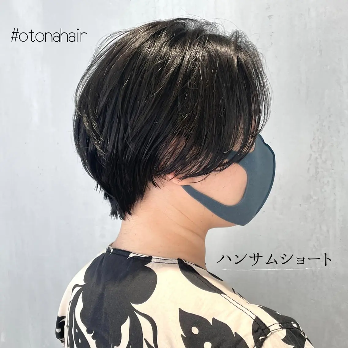 ショート カラー ハンサムショート 丸みショート 黒髪 マニッシュショート ショートヘア matka白髪ぼかし 大人ヘア/KEIKOのヘアスタイル