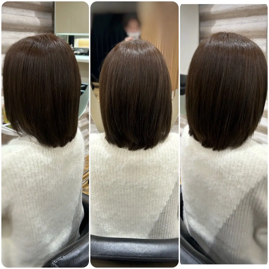 ミディアム カラー 髪質改善 カット ヘアカラー トリートメント KON|ごまかさない 艶。酸熱×精密カットのヘアスタイル