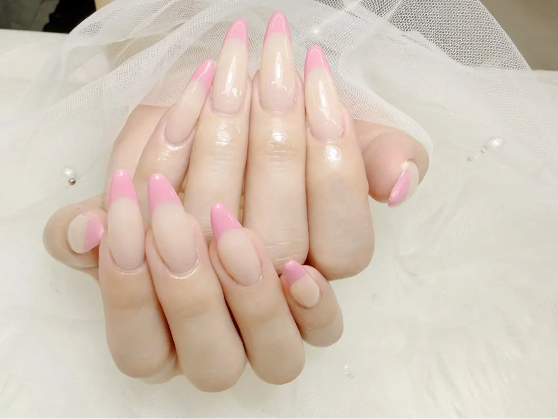 【限定価格🫧】チップ長さだし×バーチャルフレンチの写真
