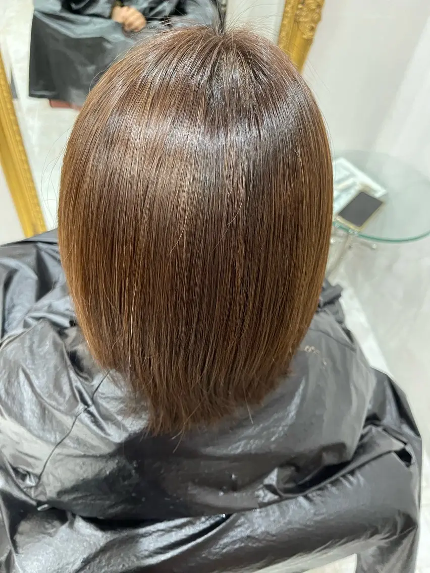ミディアム カラー 川瀬 夢来のヘアスタイル