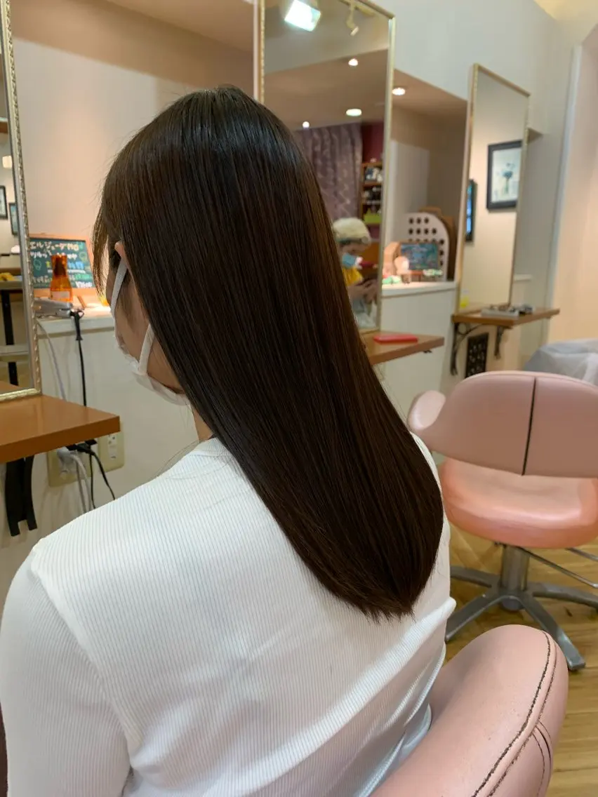 ロング カット 縮毛矯正 トリートメント 菊田将成 /髪質改善縮毛矯正のヘアスタイル