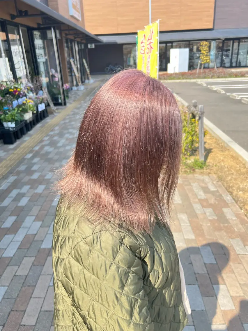 セミロング カラー 太白区/白髪ぼかし ハイライト/千葉達人のヘアスタイル