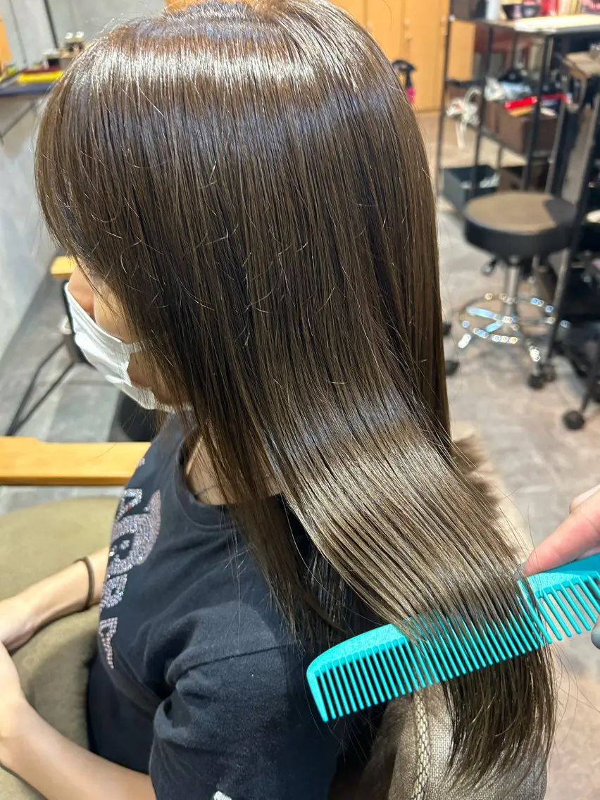 カラー ベージュカラー 透明感カラー オリーブベージュ 🌈半谷 千尋⛅️✨のヘアスタイル