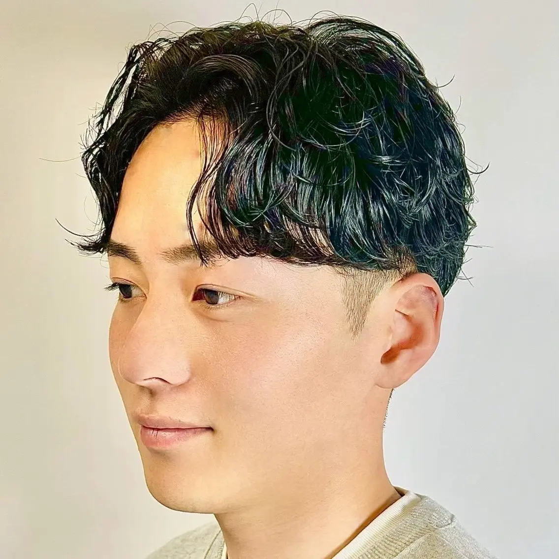 メンズ カット パーマ 原田 黎也のヘアスタイル