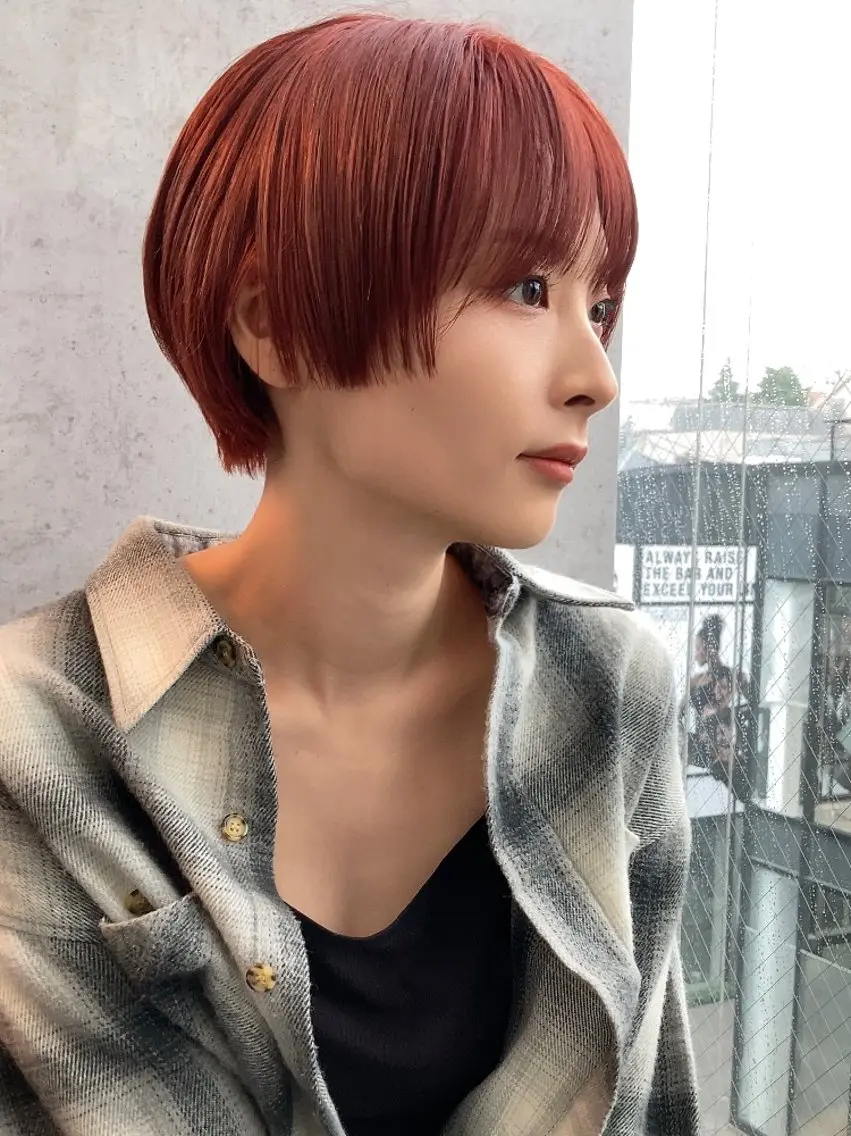 ショート カラー ショートボブ ボブ ショートヘア ウルフカット 畔上 尚也のヘアスタイル
