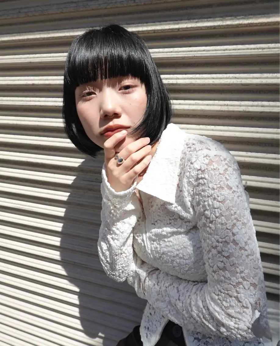 ショート カラー ヘアカラー トリートメント 守屋 瞳子のヘアスタイル
