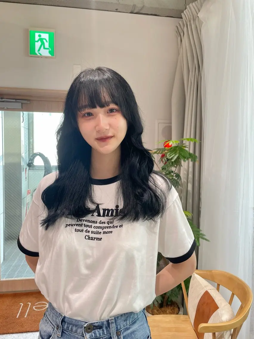 ロング カラー ヘアアレンジ ヘアカラー トレンドレイヤー カット/mihoのヘアスタイル