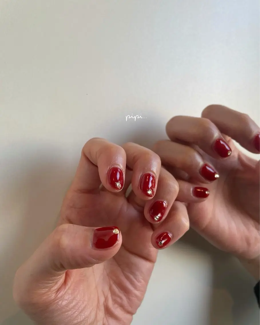ショート クリスマス pipi ..のネイルデザイン