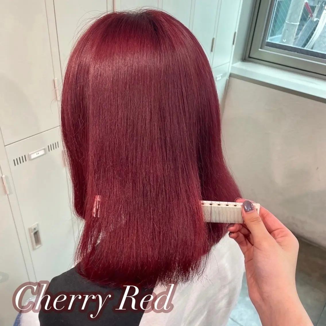 セミロング カラー ヘアカラー ダメージレスハイ トーン💖kanonのヘアスタイル