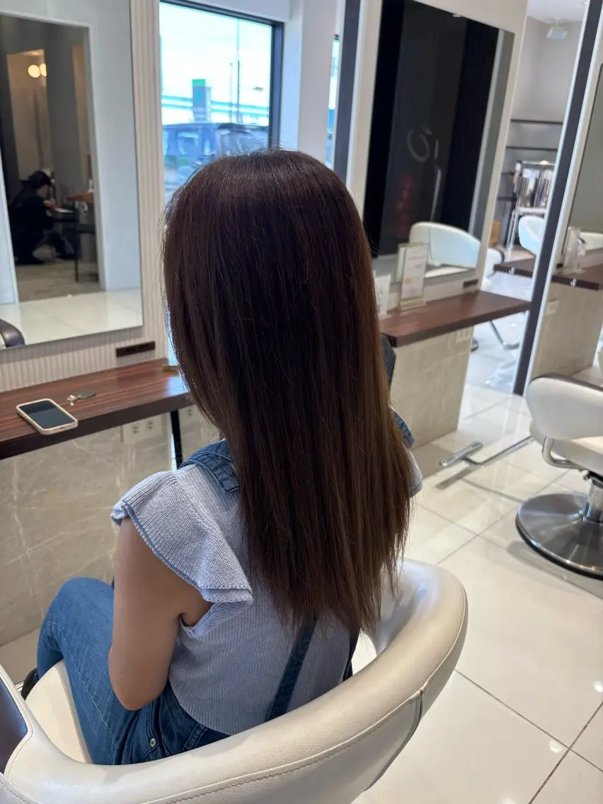 ロング カラー ヘアカラー earth 小松のヘアスタイル