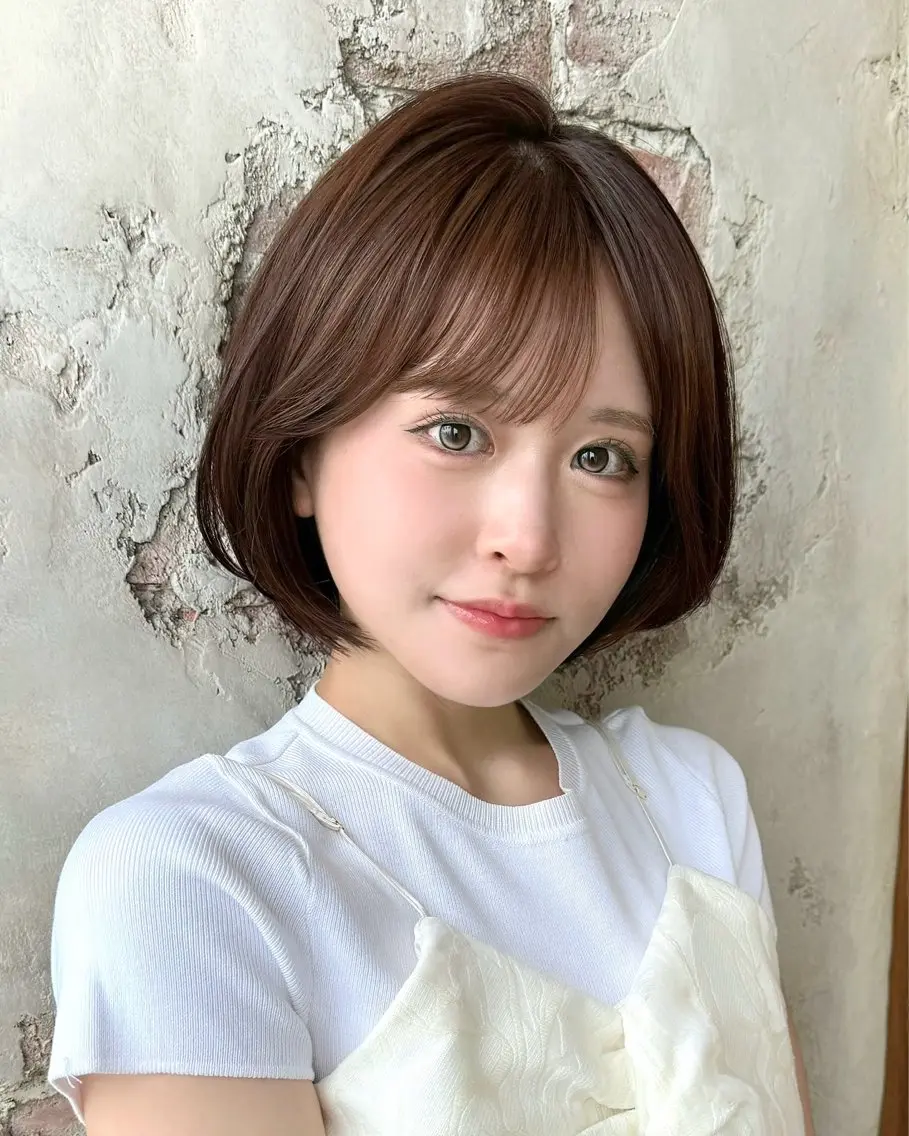ショート カラー カット ヘアカラー トリートメント 💍新宿ショート 💍岩田莉奈のヘアスタイル