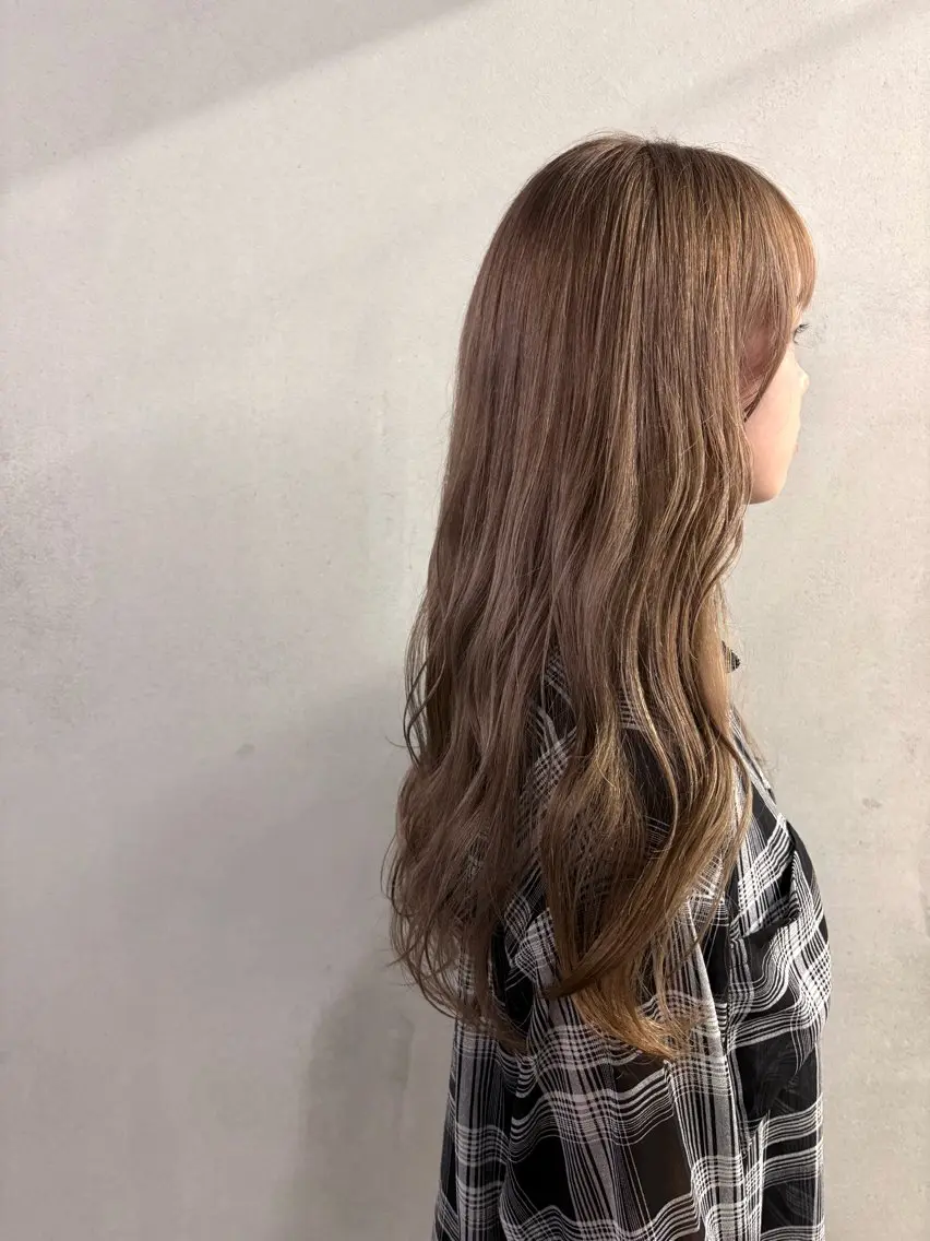 ロング カラー パーマ ヘアアレンジ メンズ キッズ ベージュカラー カット ヘアカラー トリートメント #tag 稗田綾加のヘアスタイル