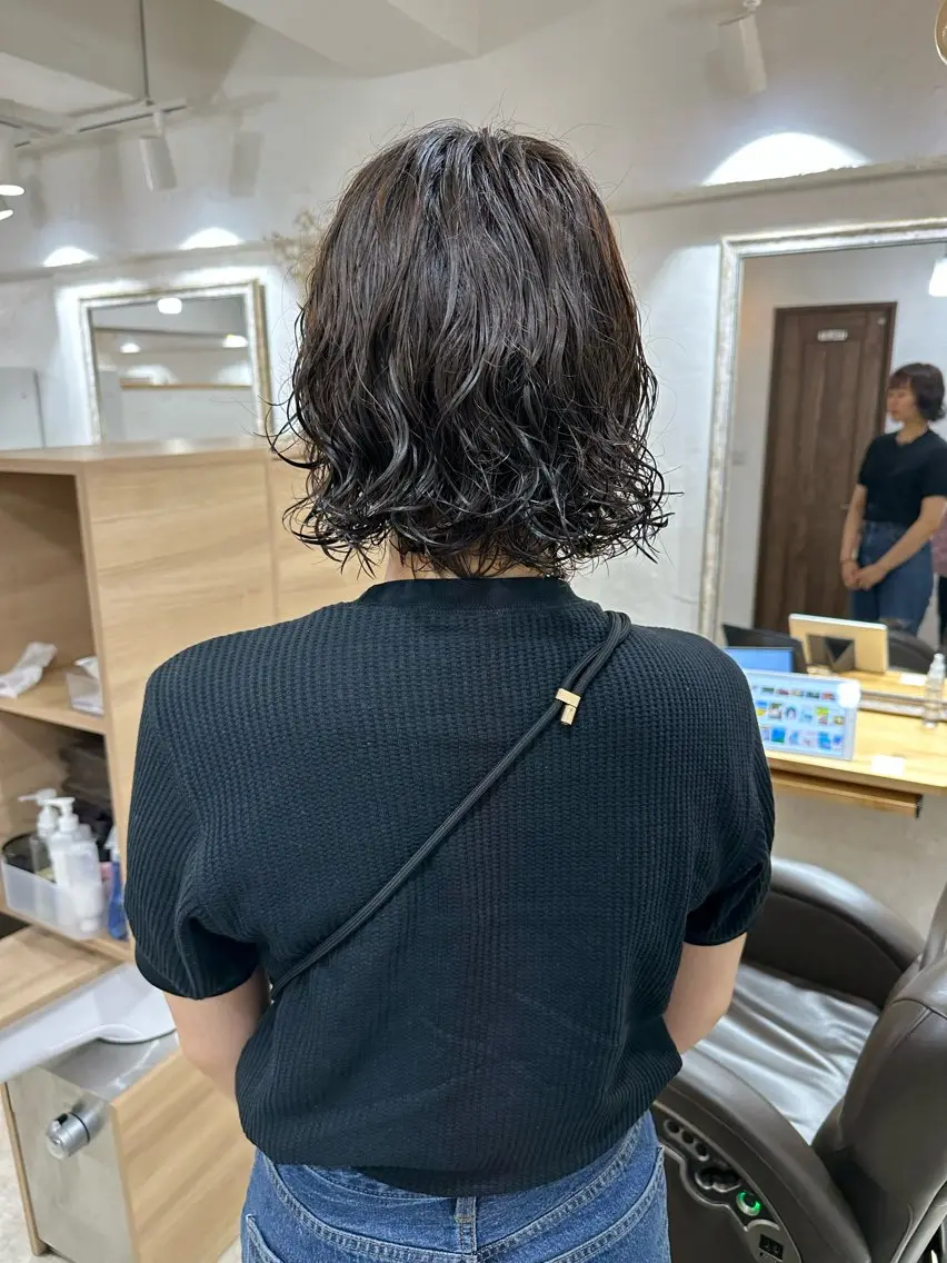 ショート パーマ 髪質改善 縮毛矯正/ レイヤー/銀座/本木のヘアスタイル