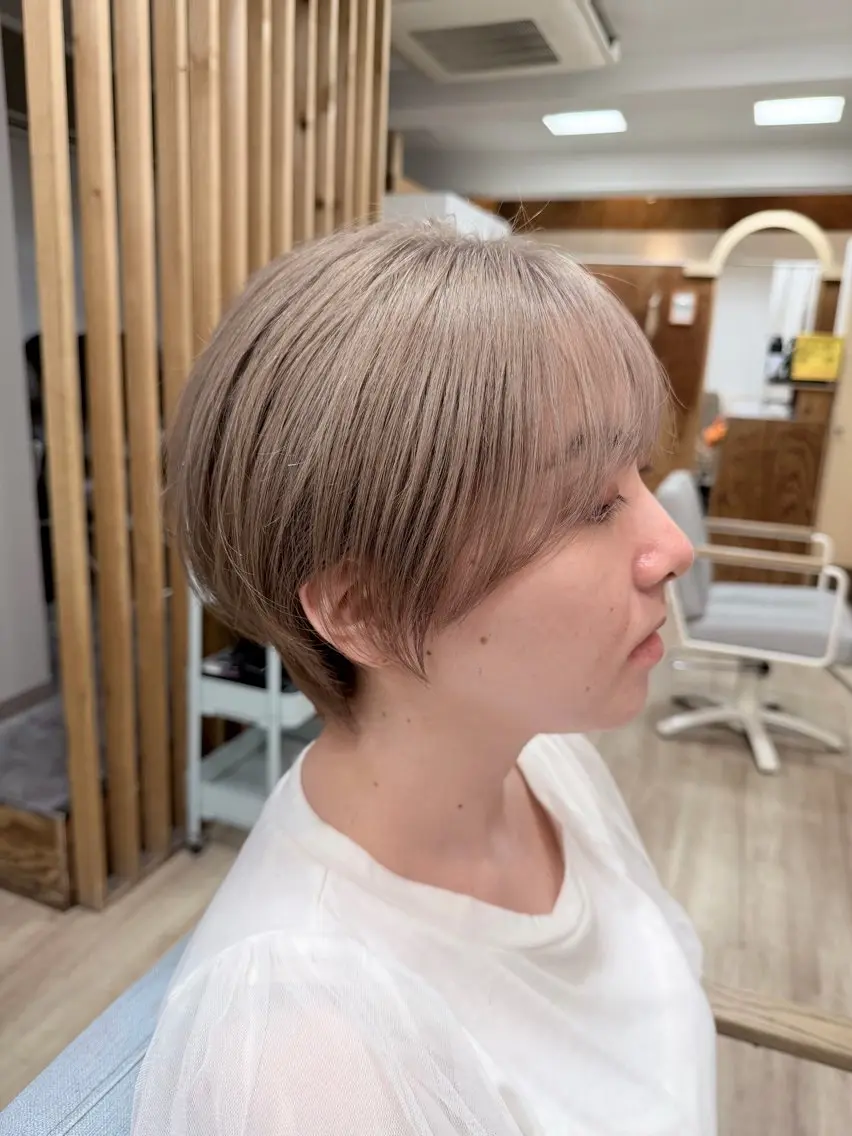 ショート カラー ヘアアレンジ カット ヘアカラー トリートメント 似合わせ×店長 🍊Raimu🍊のヘアスタイル