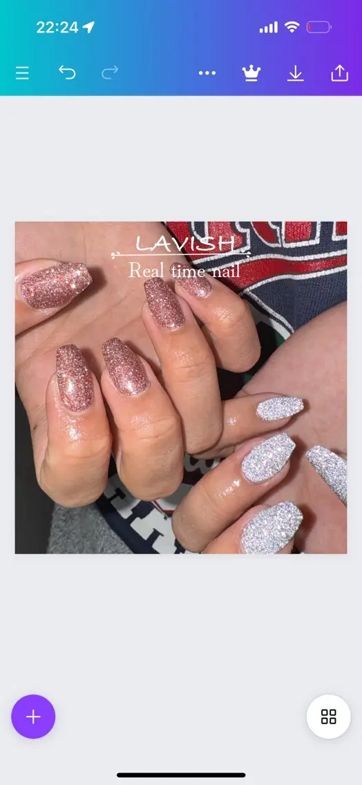 ネイル LAVISH 大和店 emi･:*+のネイルデザイン