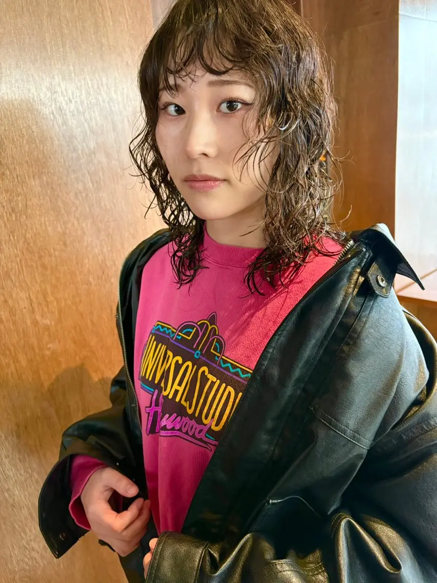 ミディアム カット パーマ 小澤大輔 YOLO hairのヘアスタイル