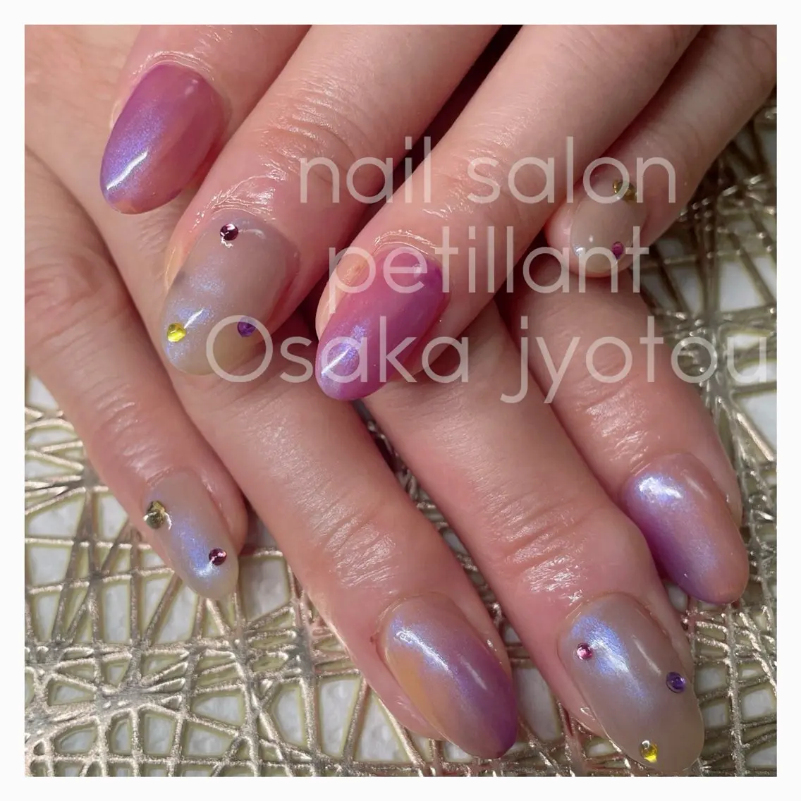 ネイル ハロウィン キラキラネイル ロングネイル nail salon petillantのネイルデザイン