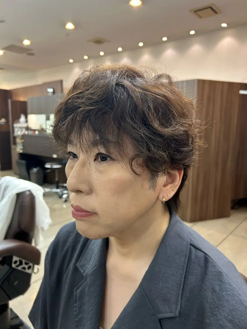 ショート ヘアカラー 笹川 修人のヘアスタイル
