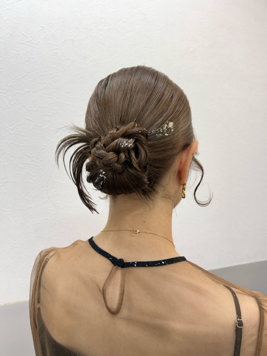 ロング ヘアアレンジ ヘアセット 薄田 珠美のヘアスタイル