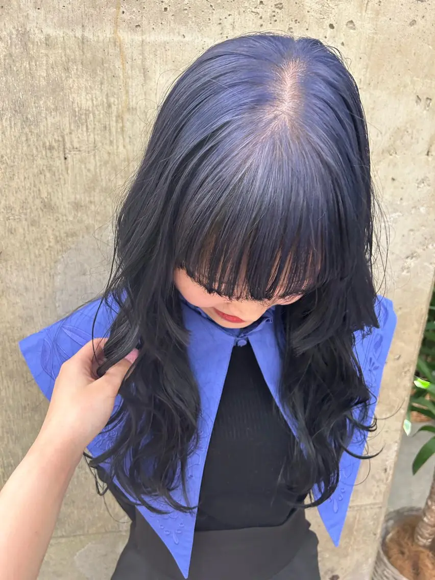 ロング カラー ヘアアレンジ グラデーションカラー 寺澤 花梨のヘアスタイル