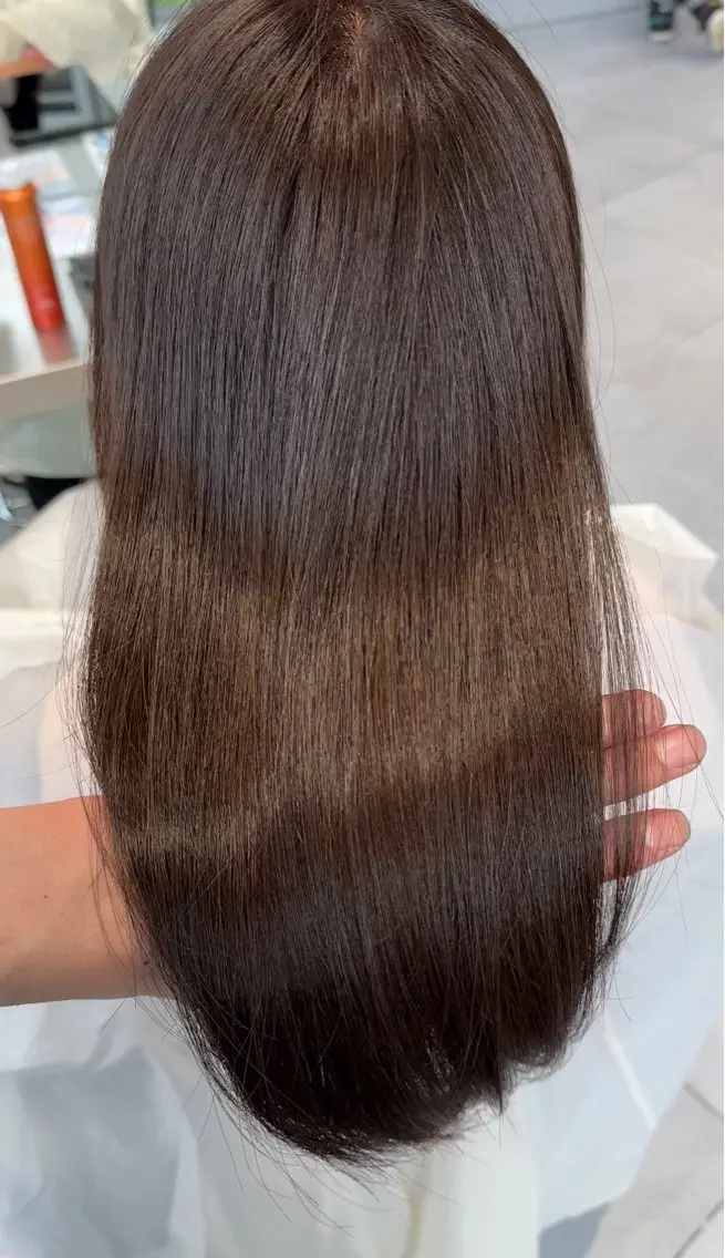 ロング カラー ブラウンカラー 透明感カラー グレージュ 清水 翔太のヘアスタイル