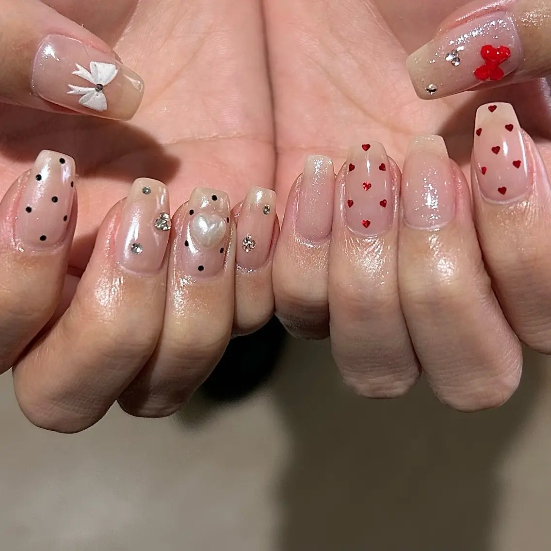 ネイル パラあり！フィルイン 美フォルムのネイルデザイン