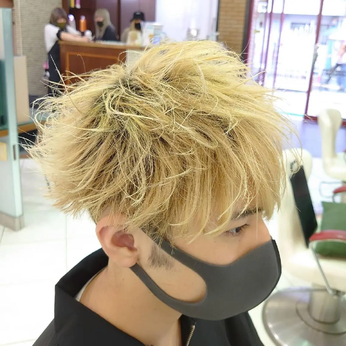 ショート ヘアアレンジ メンズ マッシュ 刈り上げ 🐺デザインウルフ / 一ノ瀬 凌🐺のヘアスタイル