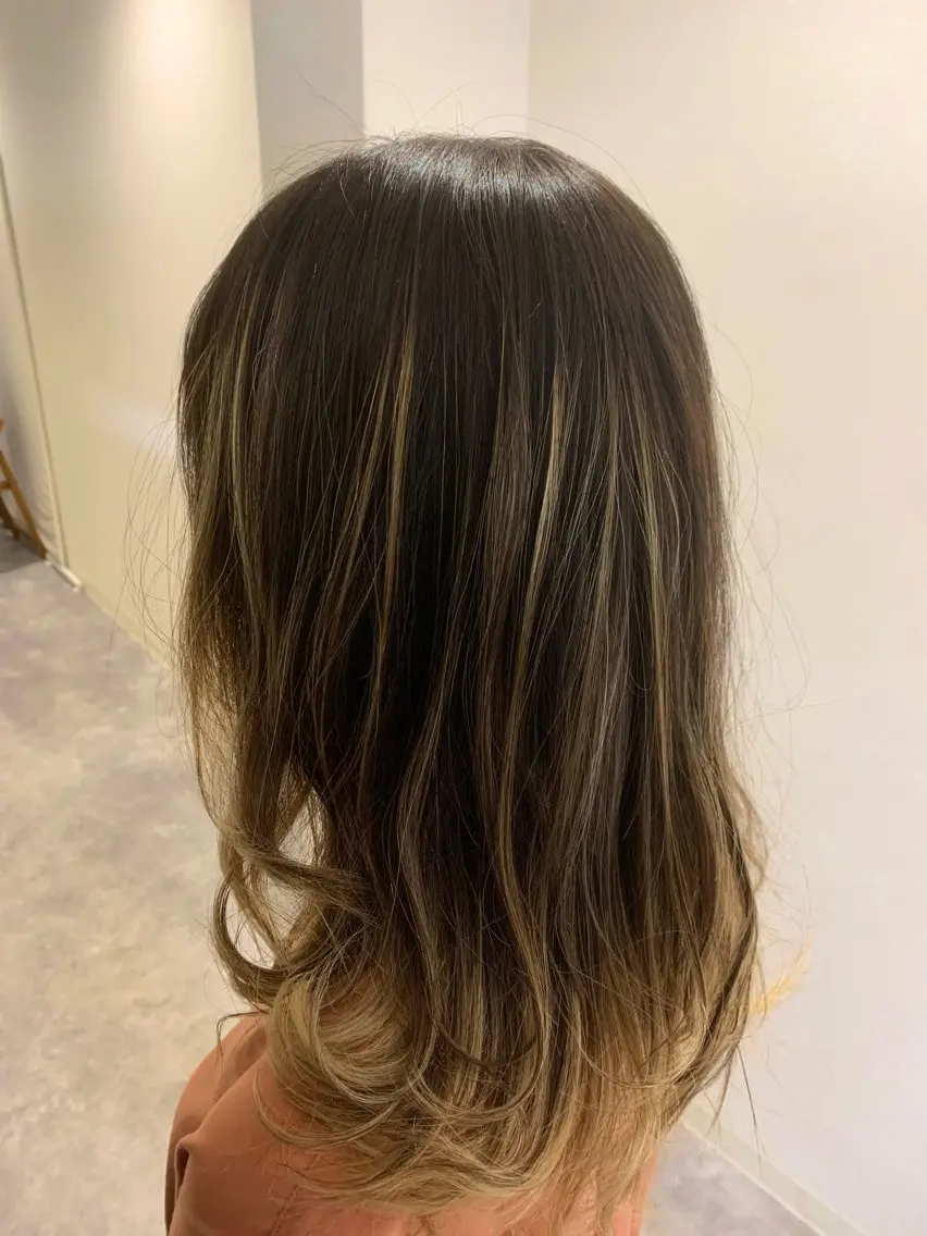 【レディース✨メンズ🔥】バレイヤージュ🔥×透明感カラー✨×カット✂️の写真