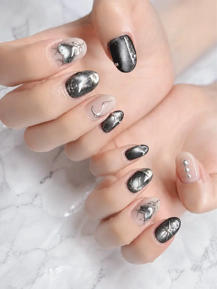 ネイル ハンドネイル Shanti🩵 NARITAのネイルデザイン