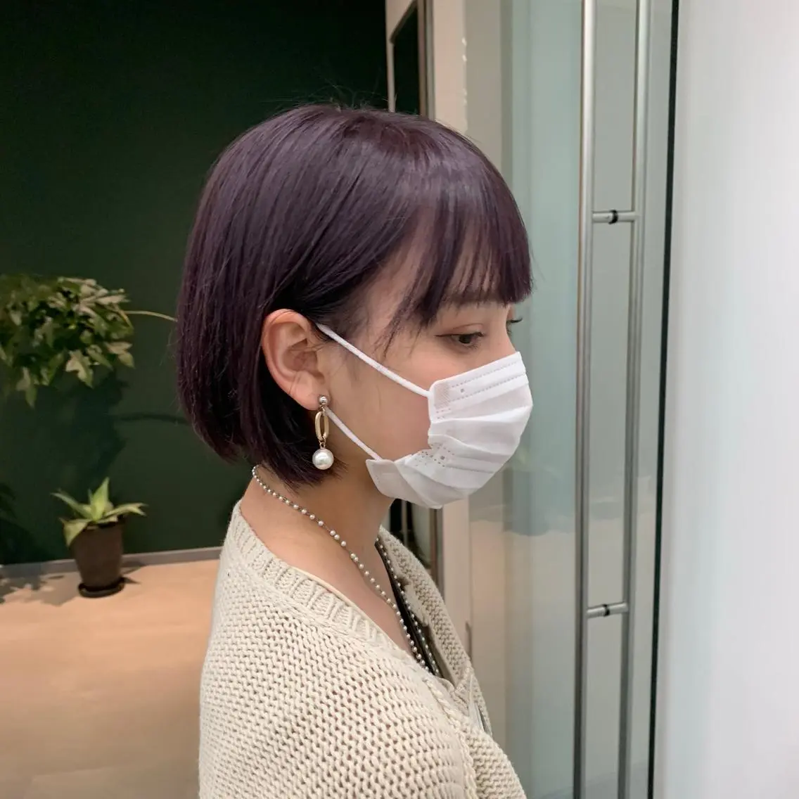 ショート カラー ラベンダーカラー ピンクカラー ピンクラベンダー カット ショートカット🧸 ごとうさなのヘアスタイル
