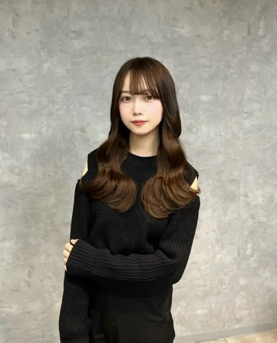 セミロング ヘアカラー エクステ プルエク全国1位‼️ 口コミ圧倒的1位🎊のヘアスタイル